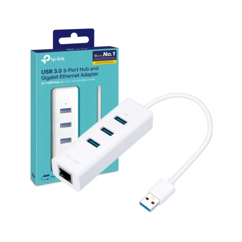 ADAPTADOR USB 3.0 HUB + PUERTO LAN TPLINK UE330 POR 3 PUERTO