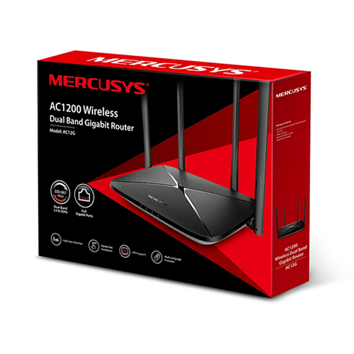 MERCUSYS: ROUTER AC1200 DUAL BAND AC12G MARCA TPLINK