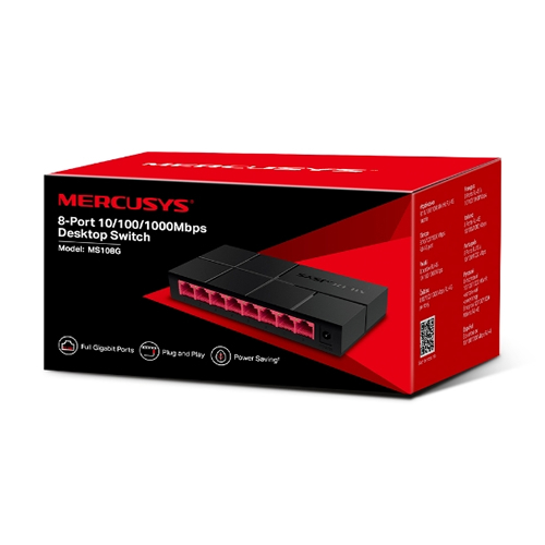 MERCUSYS: SWITCH MS108G 8-Port 10/100/1000M Mini MARCA TPLINK