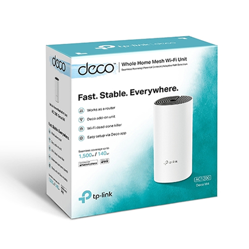 Deco M4(1-pack)(US).AC1200 Whole Home Mesh Wi-Fi Unit