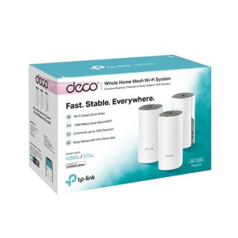 Deco E4(3-pack)(US) AC1200 Whole Home Mesh Wi-Fi System